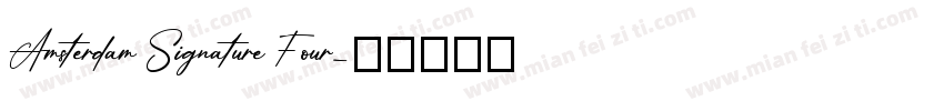 Amsterdam Signature Four字体转换